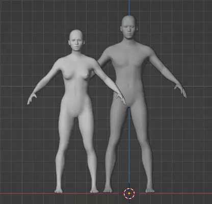 humanoid template  Free 3D model_0