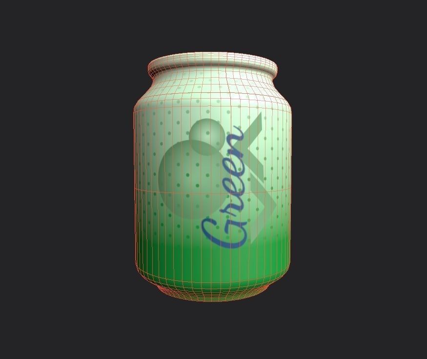 Drink Can Stubby 250 ml Low-poly 3D model_13