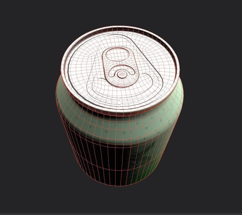 Drink Can Stubby 250 ml Low-poly 3D model_11