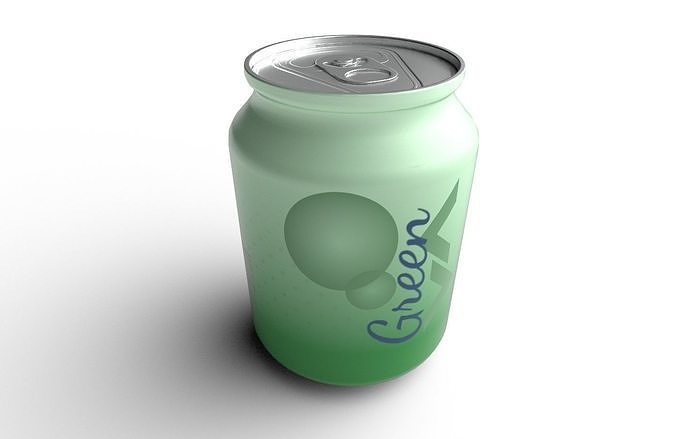Drink Can Stubby 250 ml Low-poly 3D model