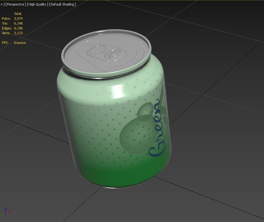 Drink Can Stubby 250 ml Low-poly 3D model_15