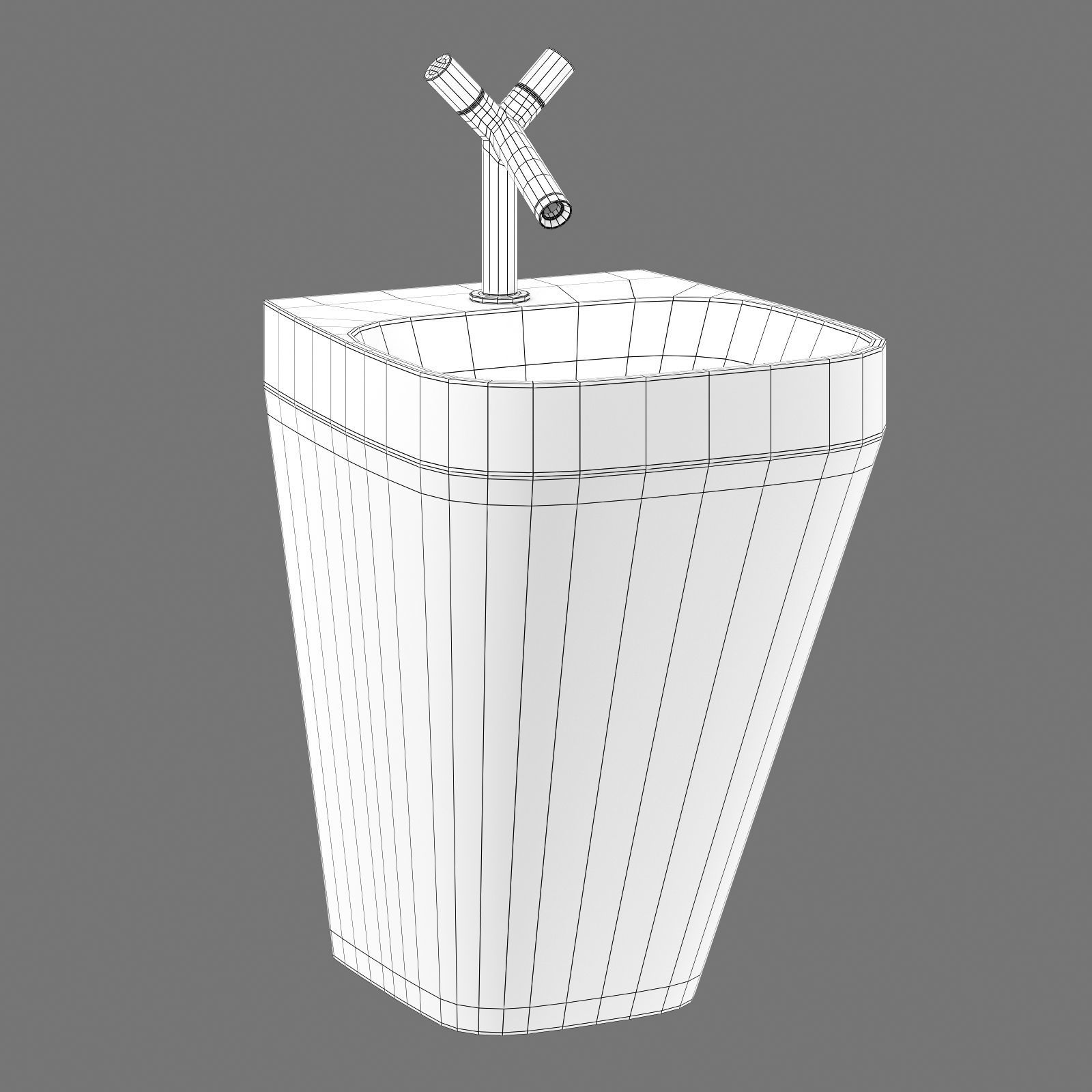 simas baden baden bb 13 washbasin 3D model_5