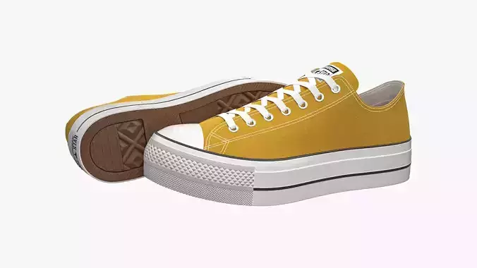 Chuck Taylor All Star Lift Platform Low Top Yellow