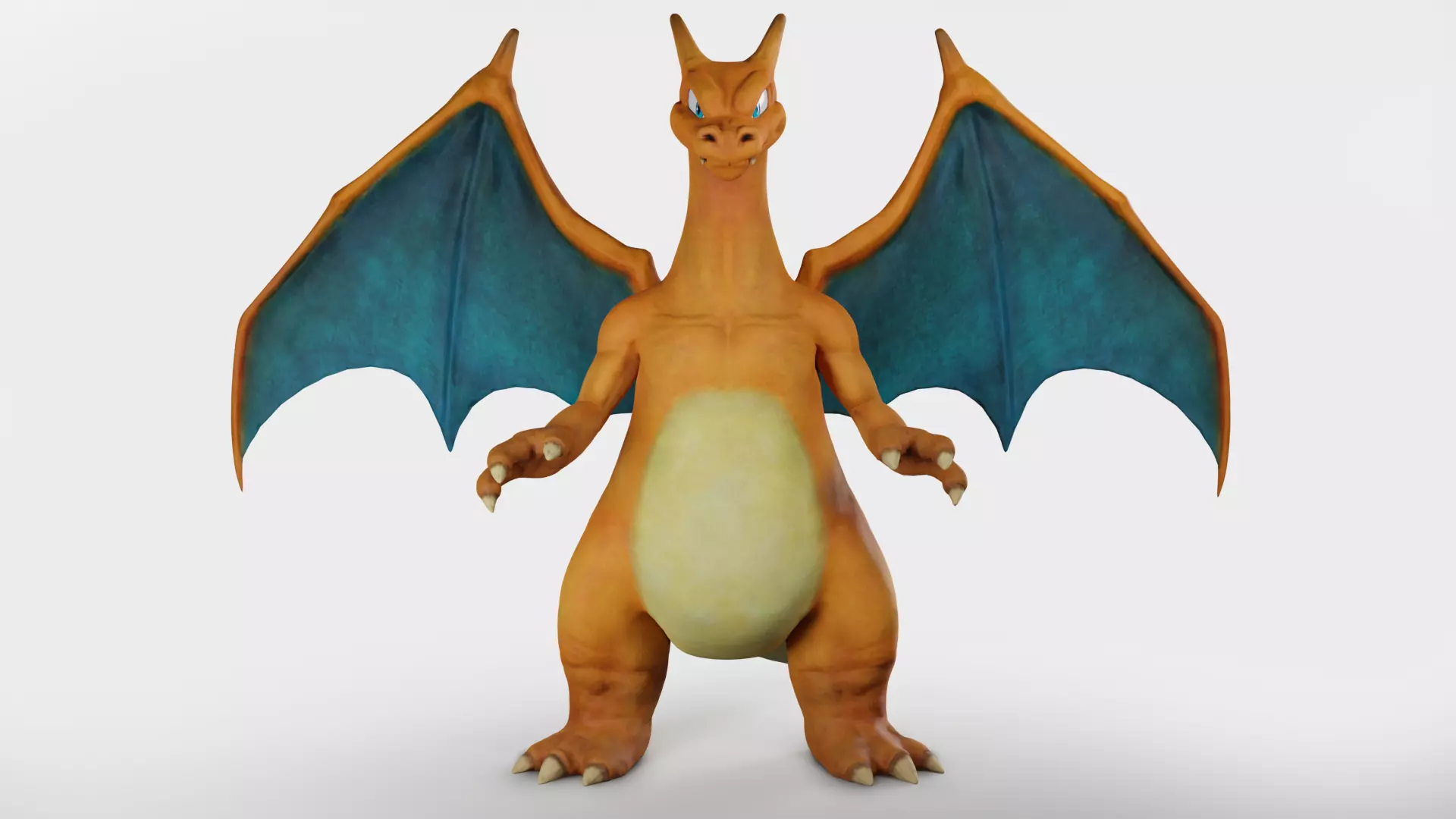 Charizard orange dragon 3D model