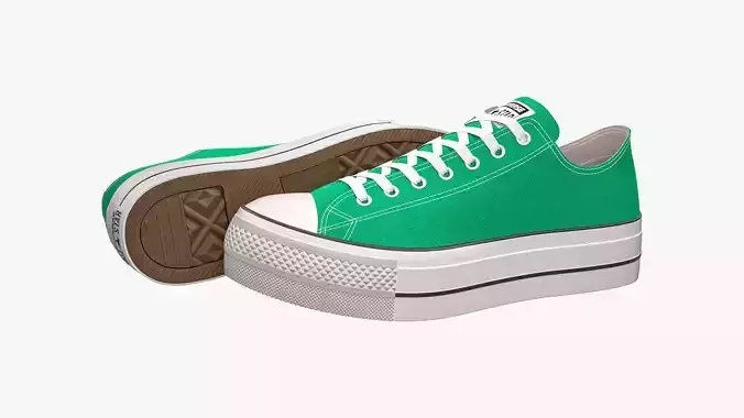 Chuck Taylor All Star Lift Platform Low Top Green