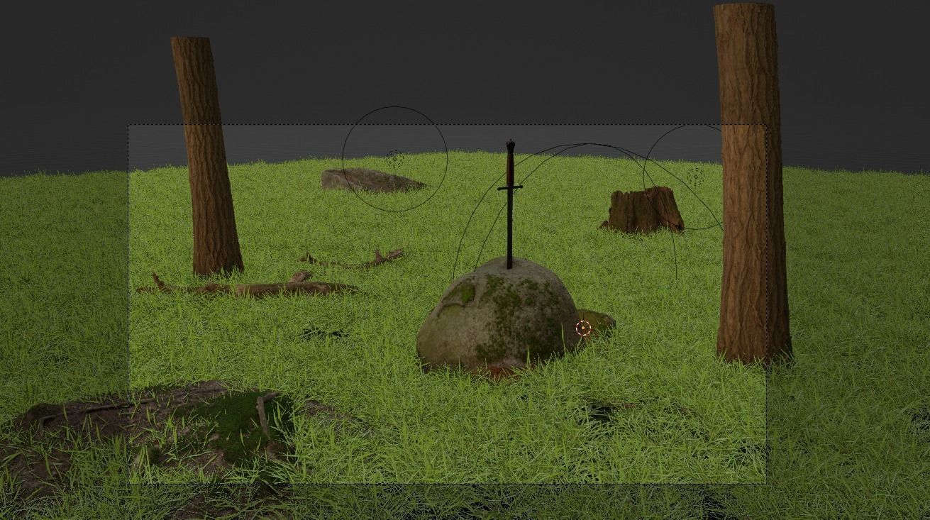 Sword in the stone  3D model_2