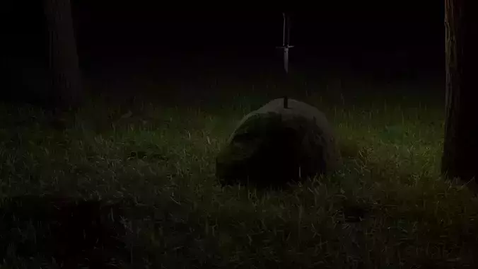 Sword in the stone  3D model