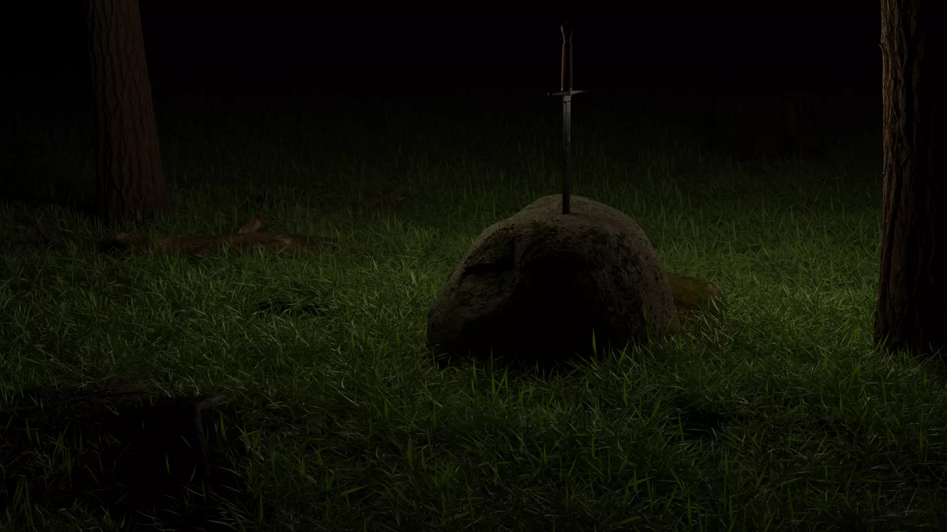 Sword in the stone  3D model_0