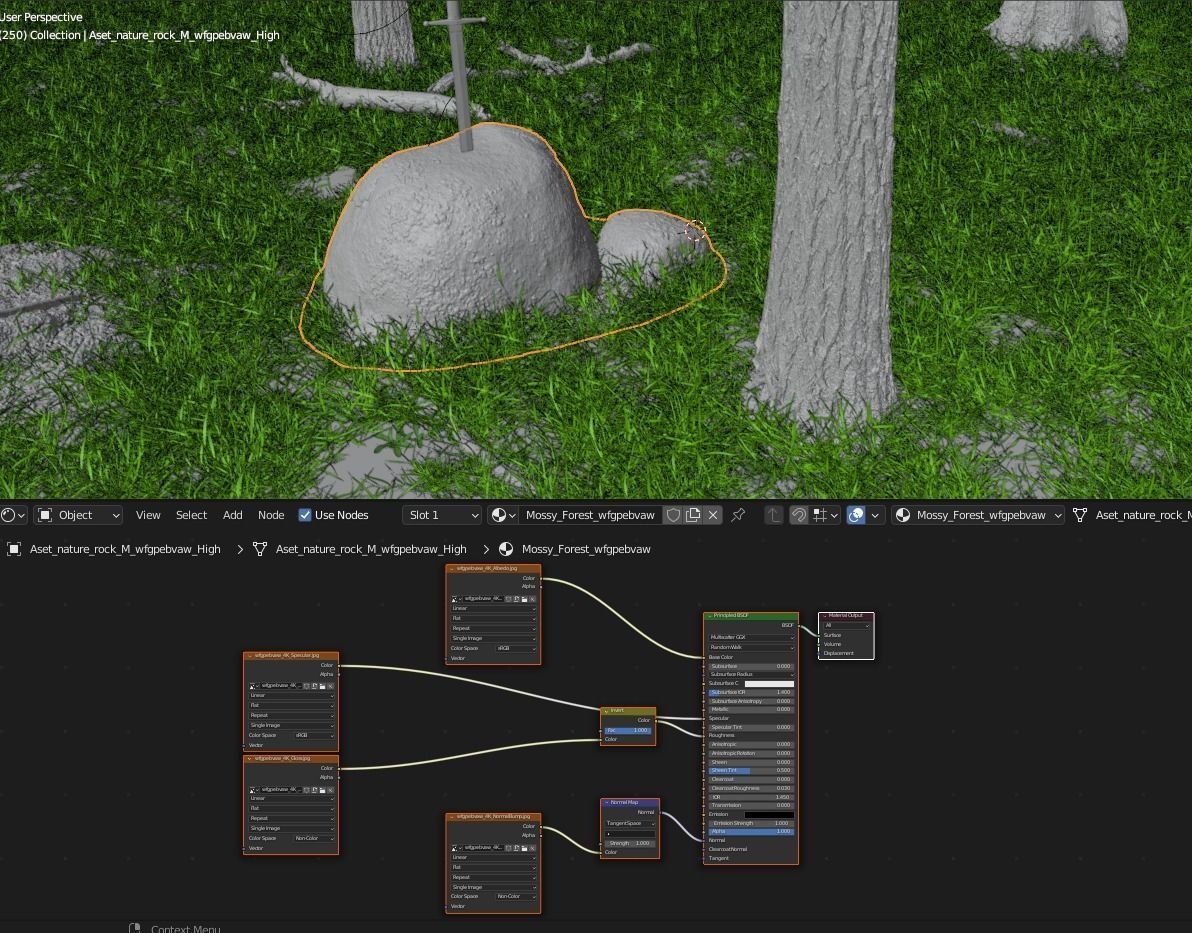 Sword in the stone  3D model_13