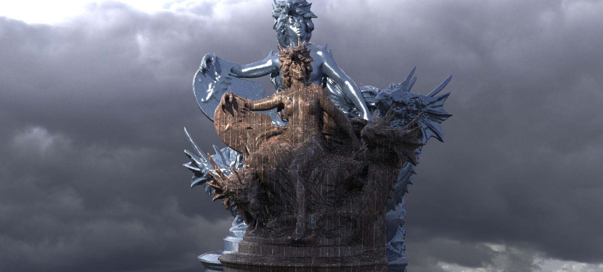 Dark Angel Throne 2 designs  3D model_1