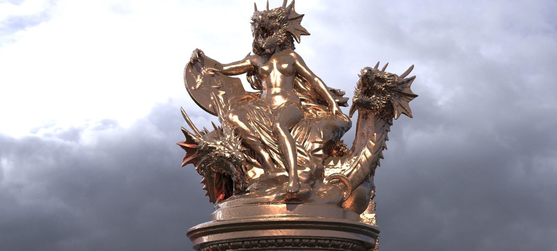 Dark Angel Throne 2 designs  3D model_2