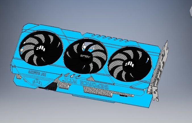 ASUS TUF RTX 3070 ti 3D model 3D model