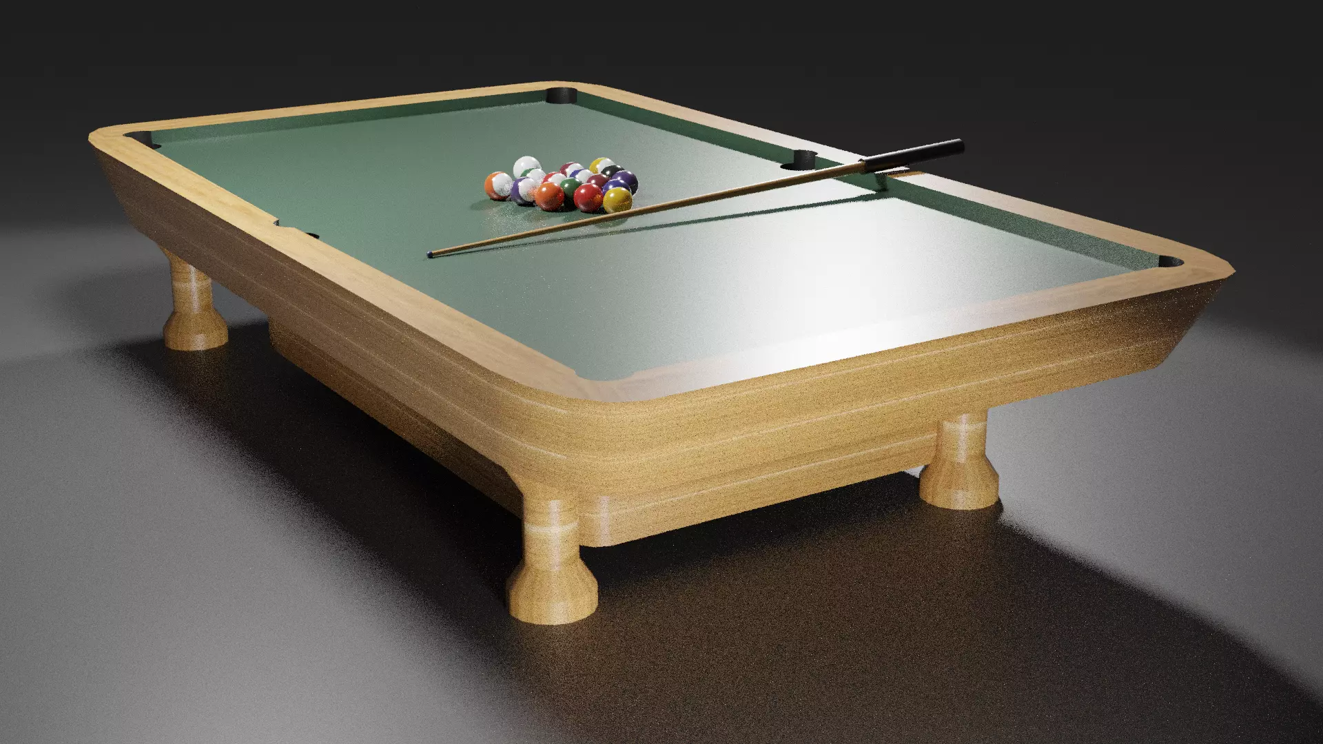 Pool Table Vr 3D model Billiard Pool Table VR / AR / low-poly | CGTrader