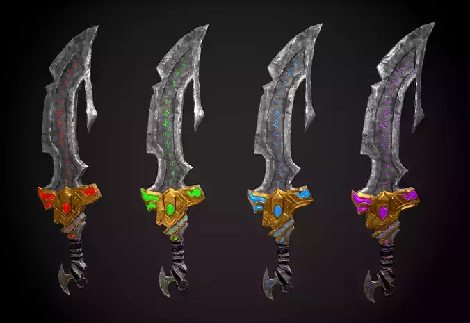 fantastic detailed game sword