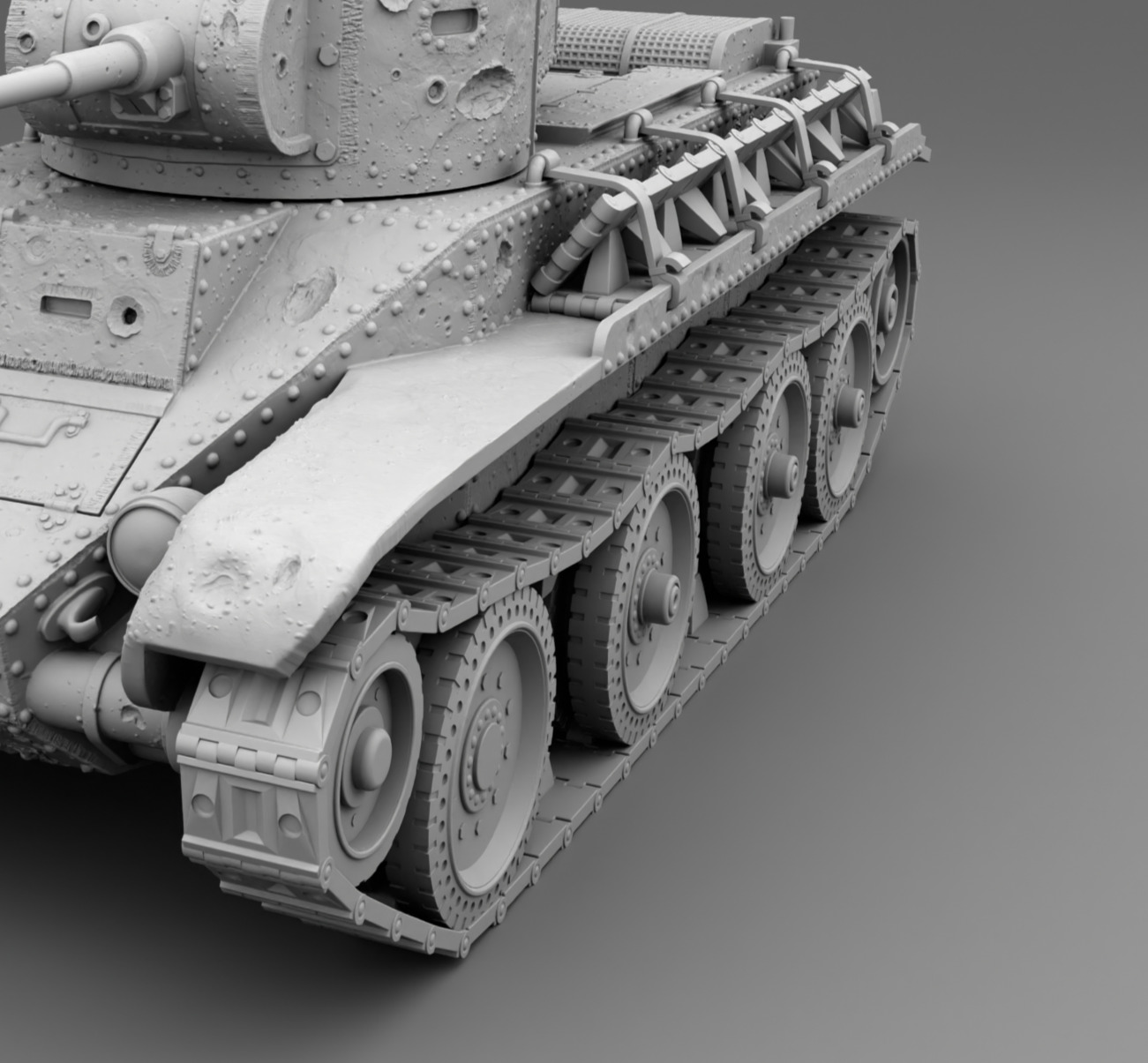 USSR tank BT-5 3D print model_8