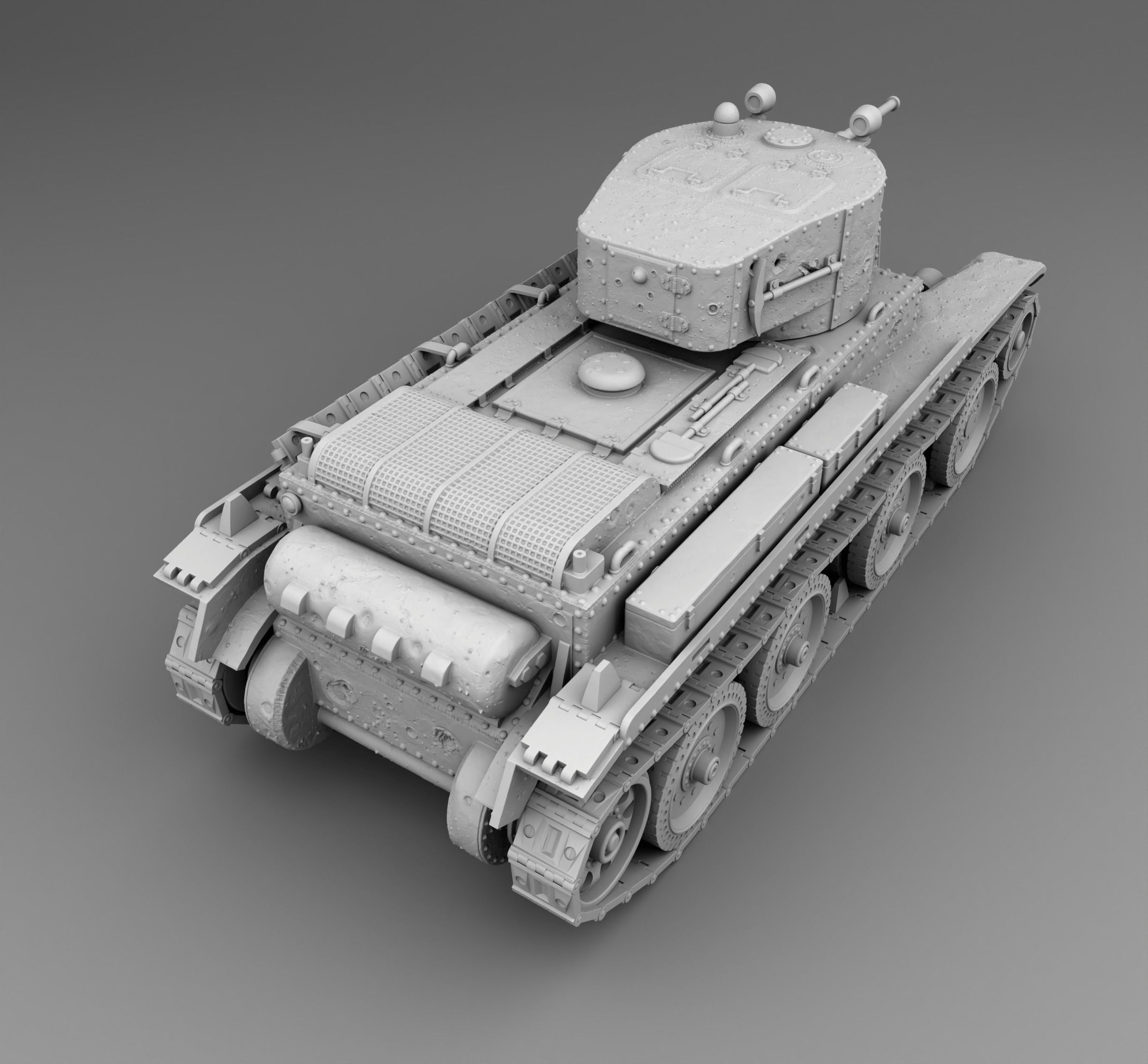 USSR tank BT-5 3D print model_1