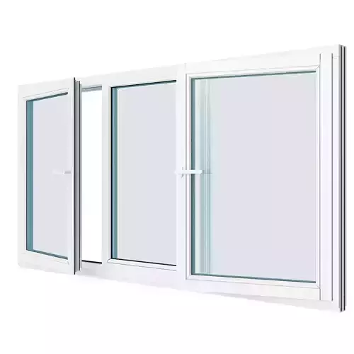 100 AND MORE WINDOWS OPENED FROM THE SIDE AND VENTILATED VIEW 3D model