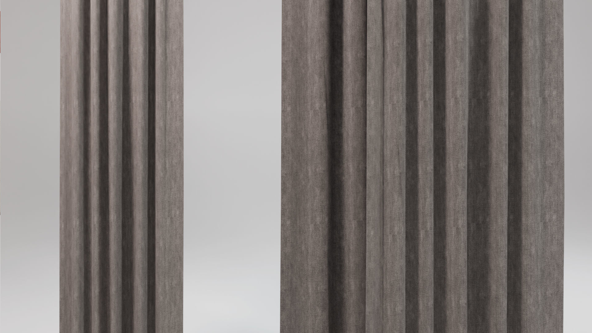 Shapespark low poly curtains kit - Free 3D model_2