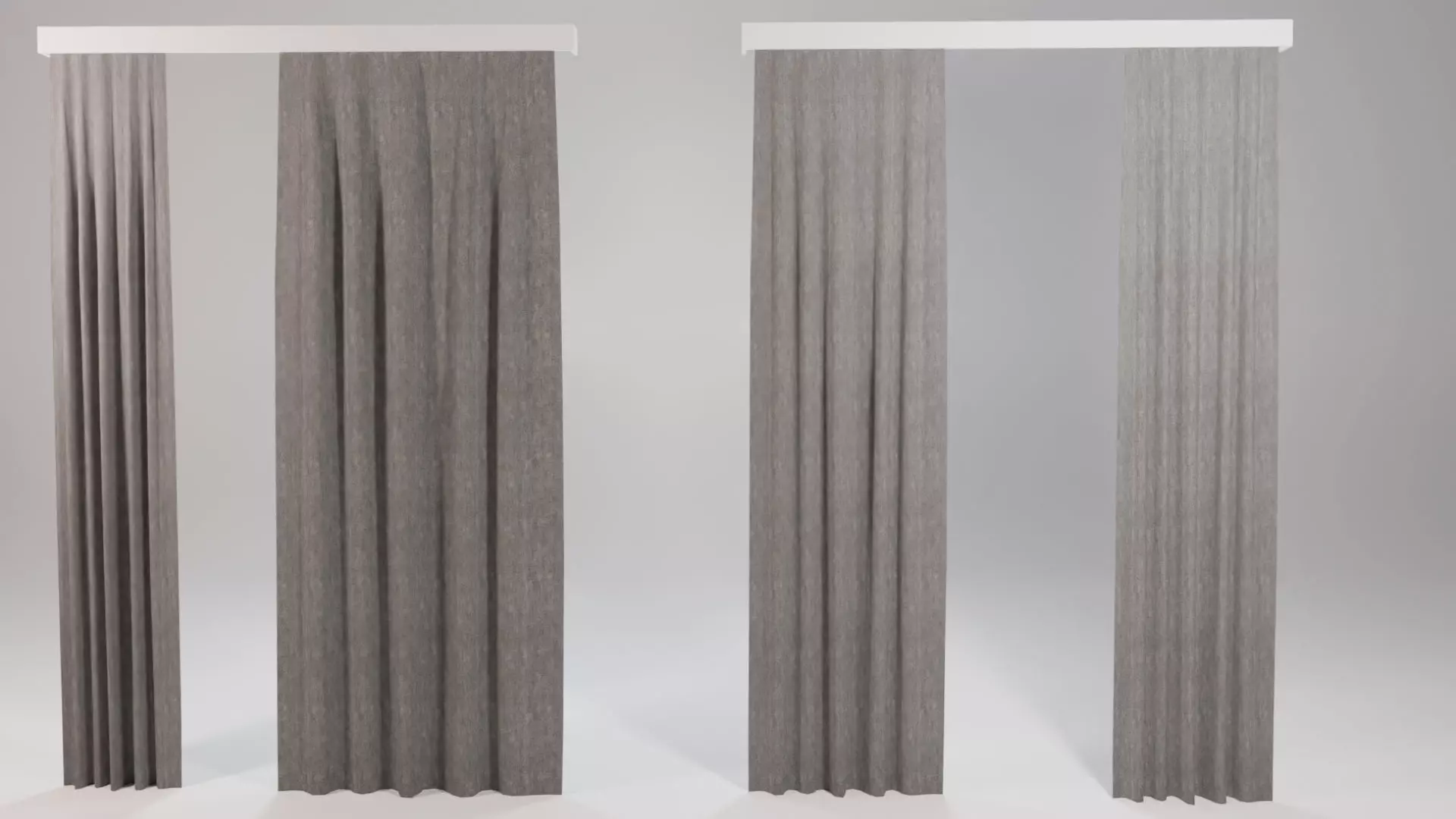 Shapespark low poly curtains kit - Free 3D model_0