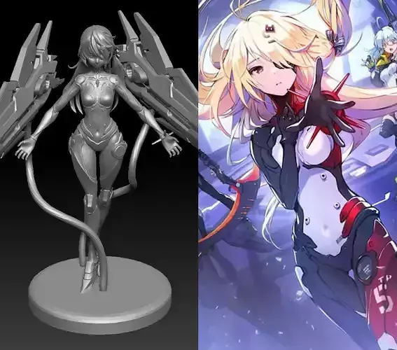 NEMESIS SHIRLI TOWER OF FANTASY 3D print model