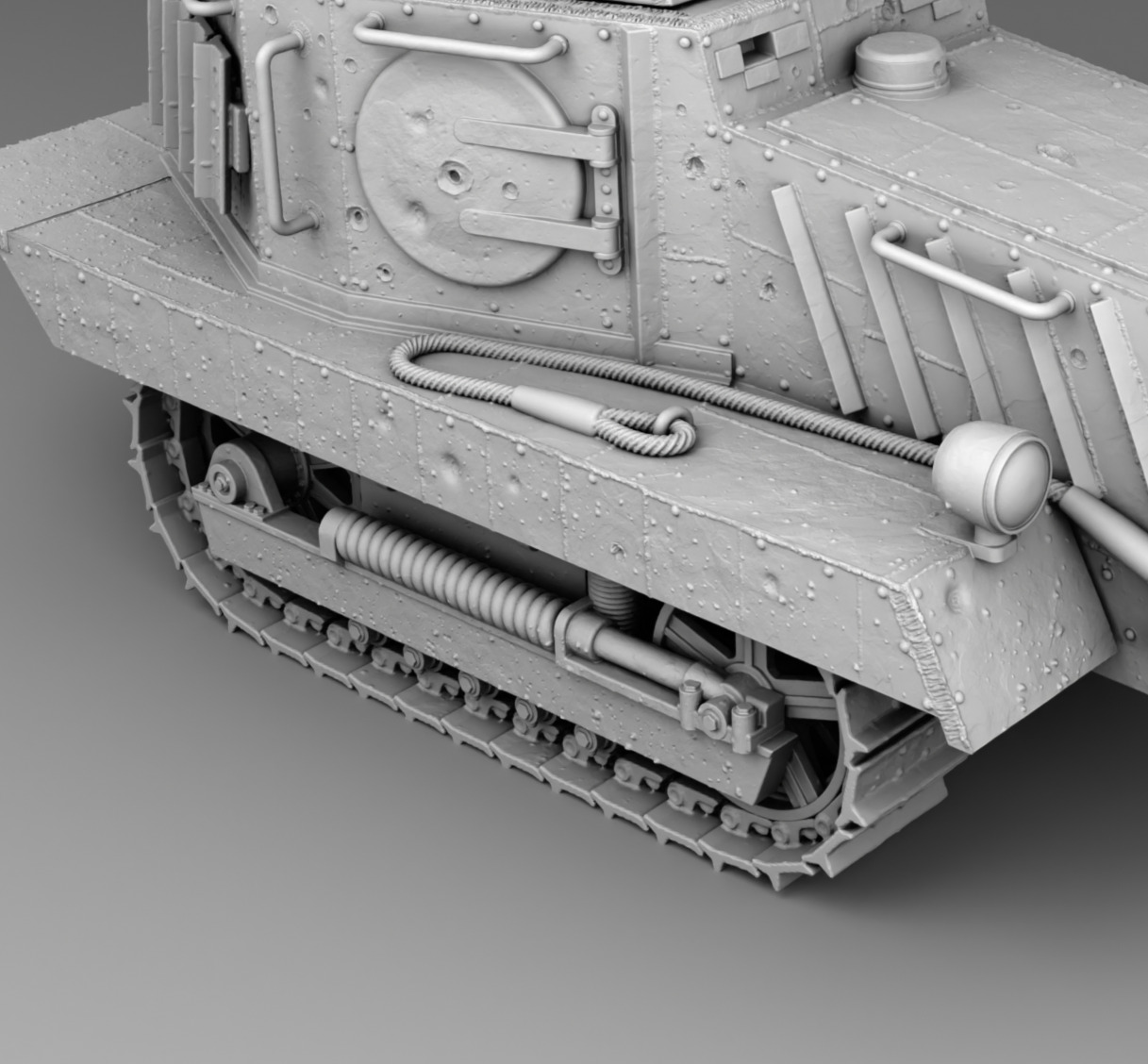 USSR tank Htz-16 3D print model_12