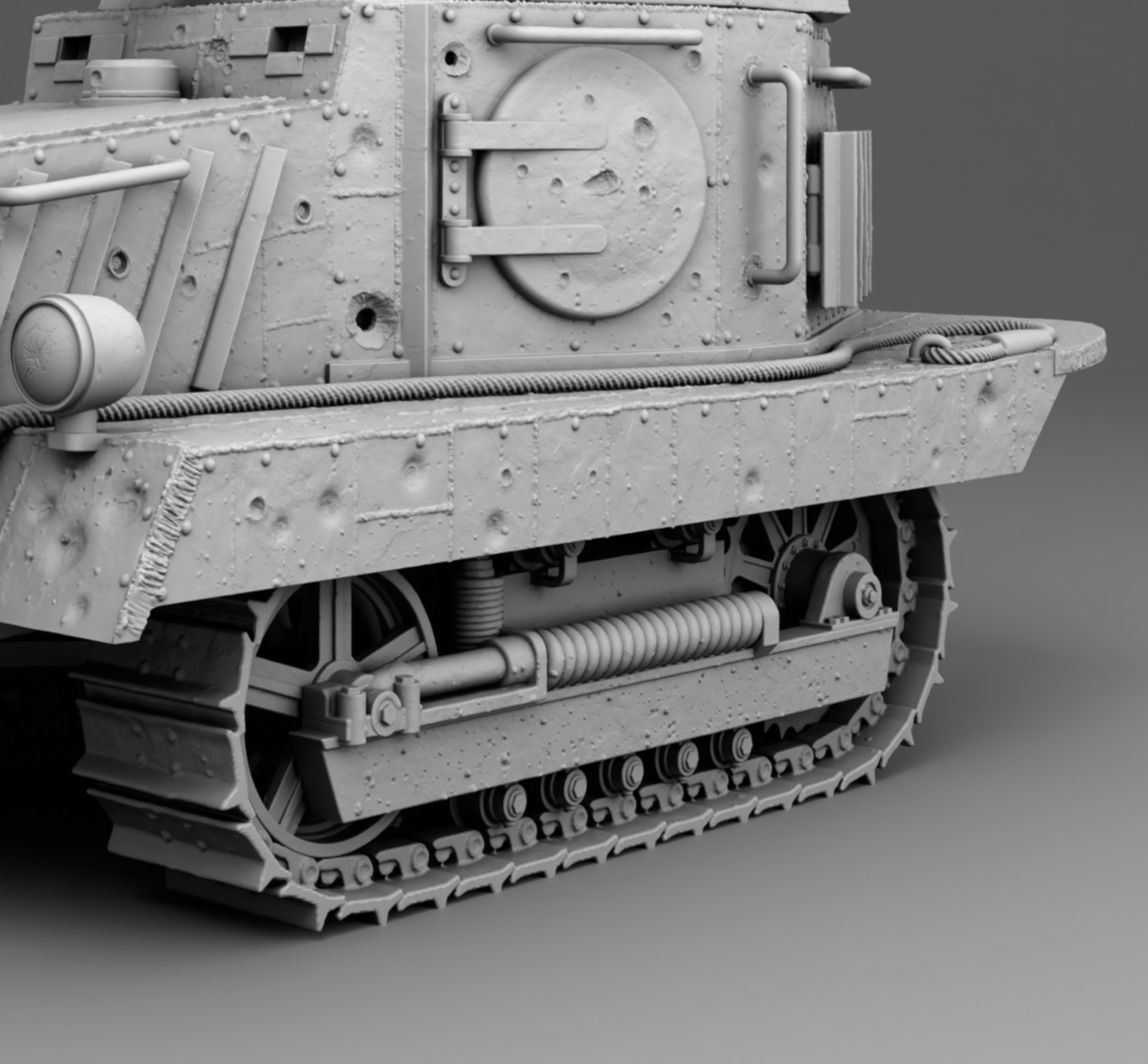 USSR tank Htz-16 3D print model_5