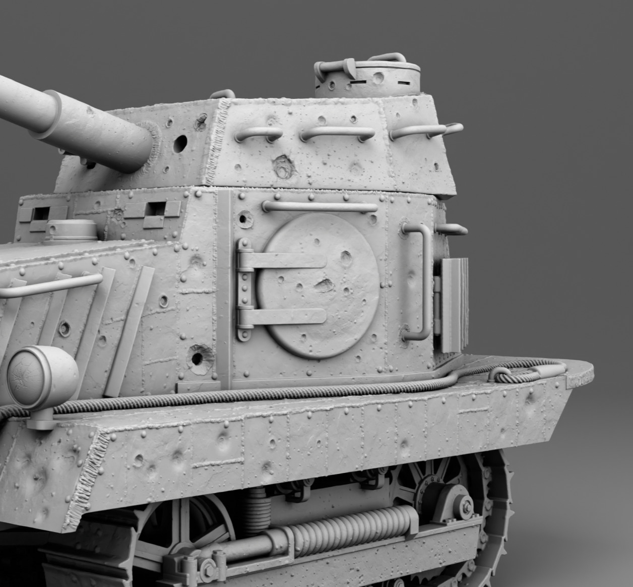 USSR tank Htz-16 3D print model_4