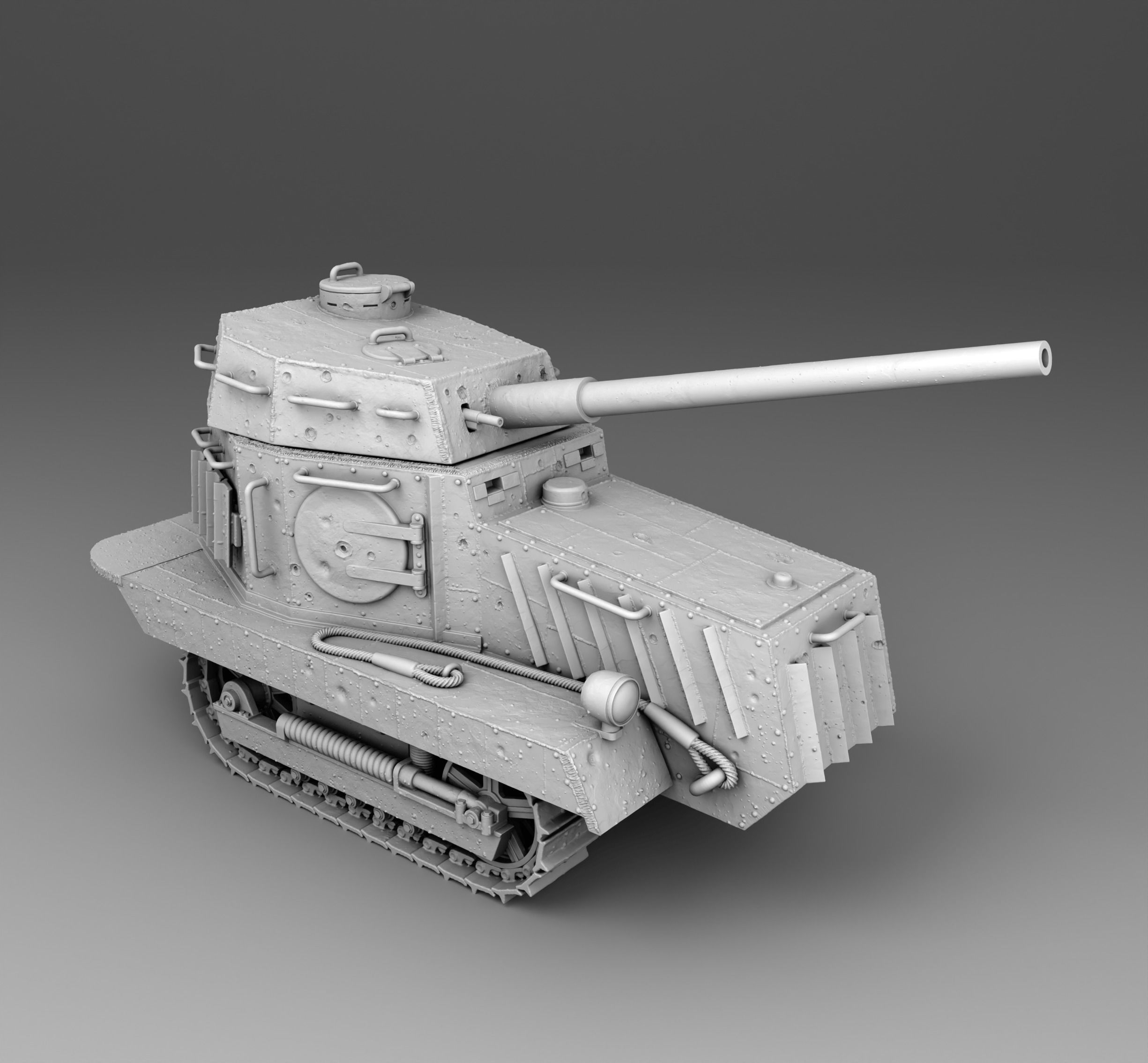 USSR tank Htz-16 3D print model_2