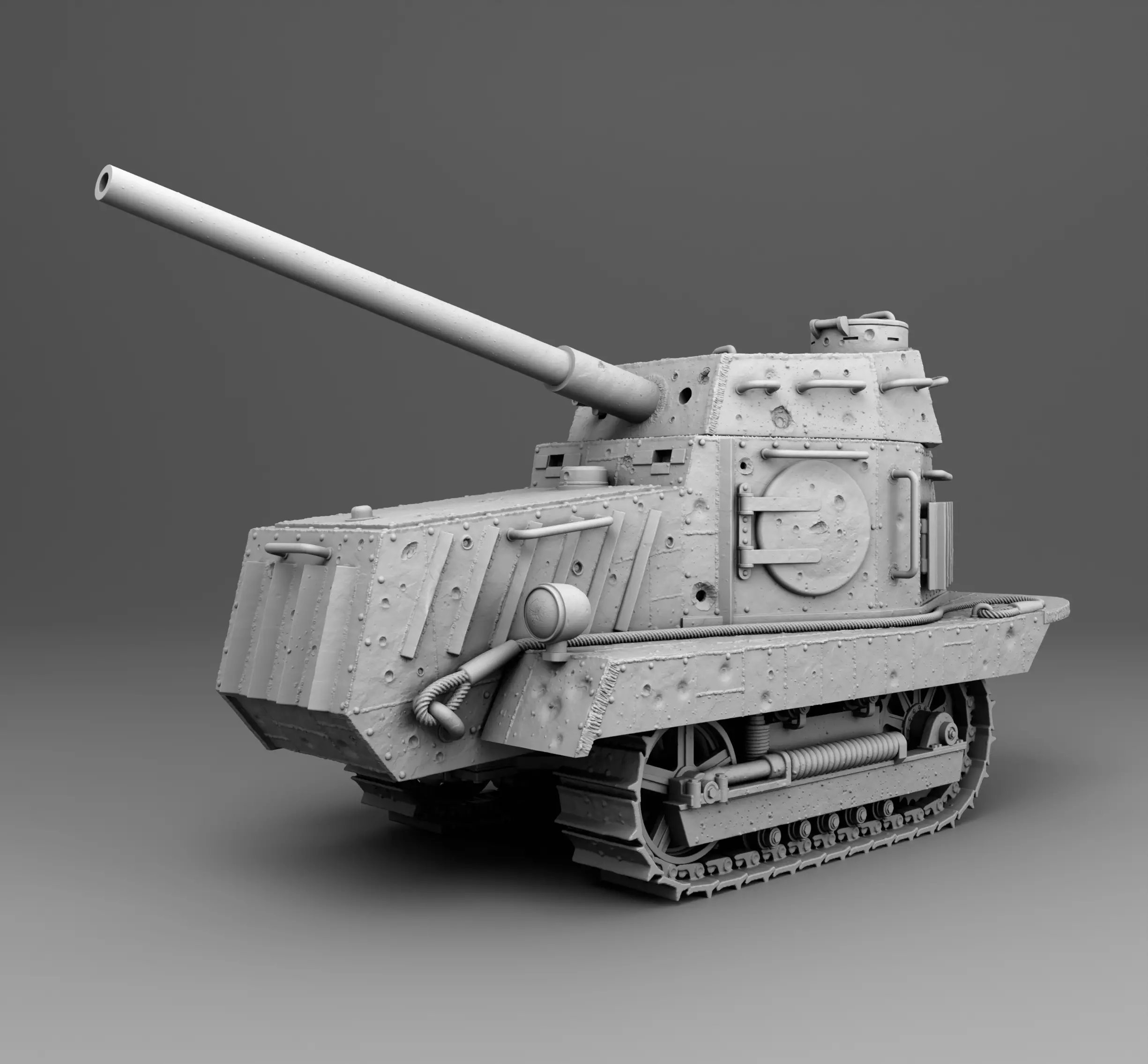 USSR tank Htz-16 3D print model_0