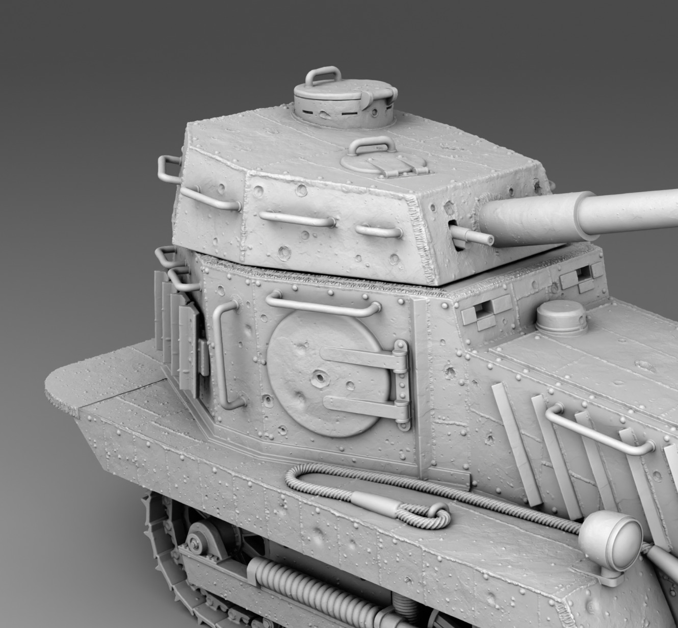 USSR tank Htz-16 3D print model_10