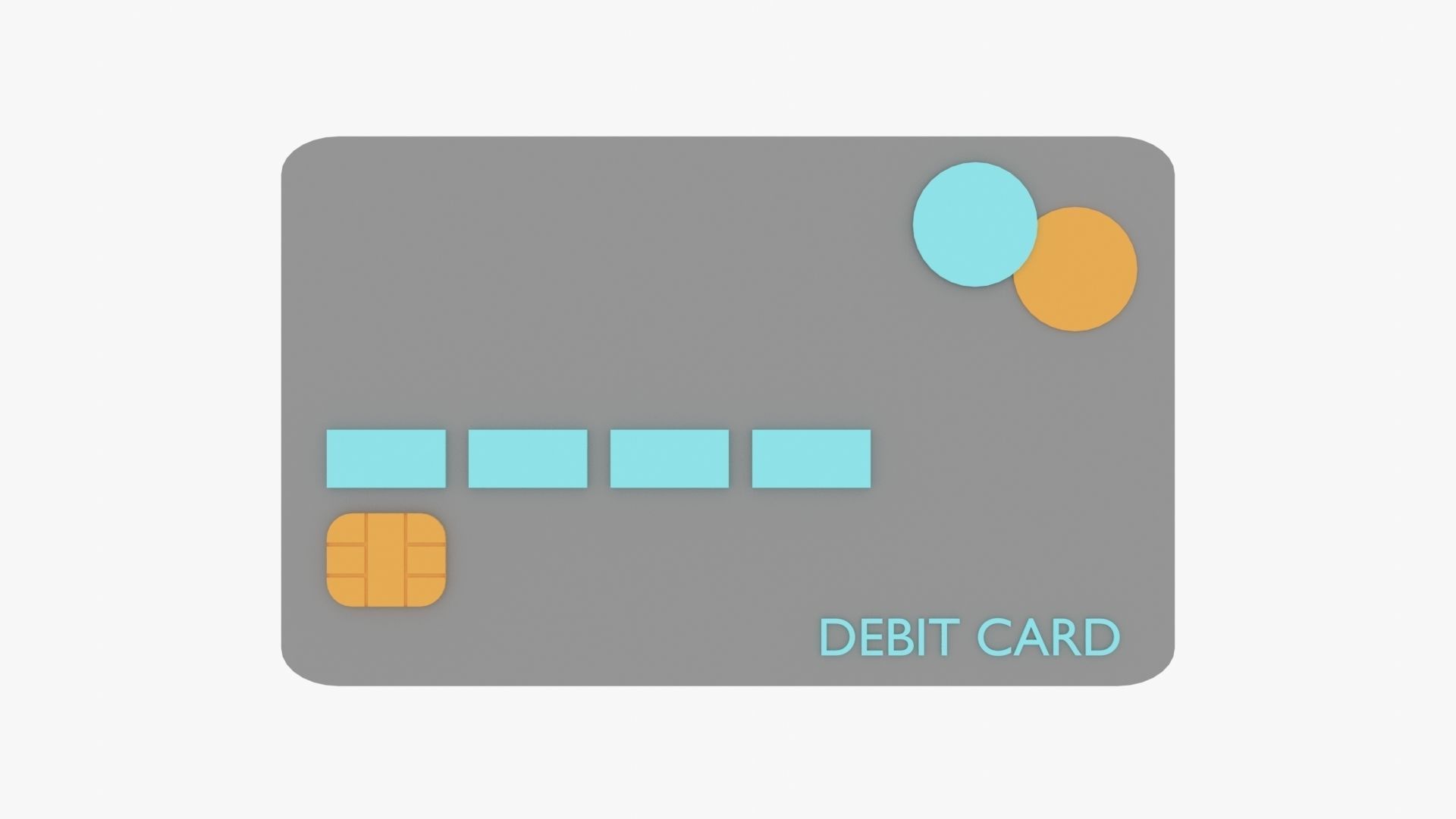 Debit Card Low-poly 3D model_19
