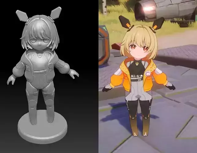 MI-A TOWER OF FANTASY 3D print model