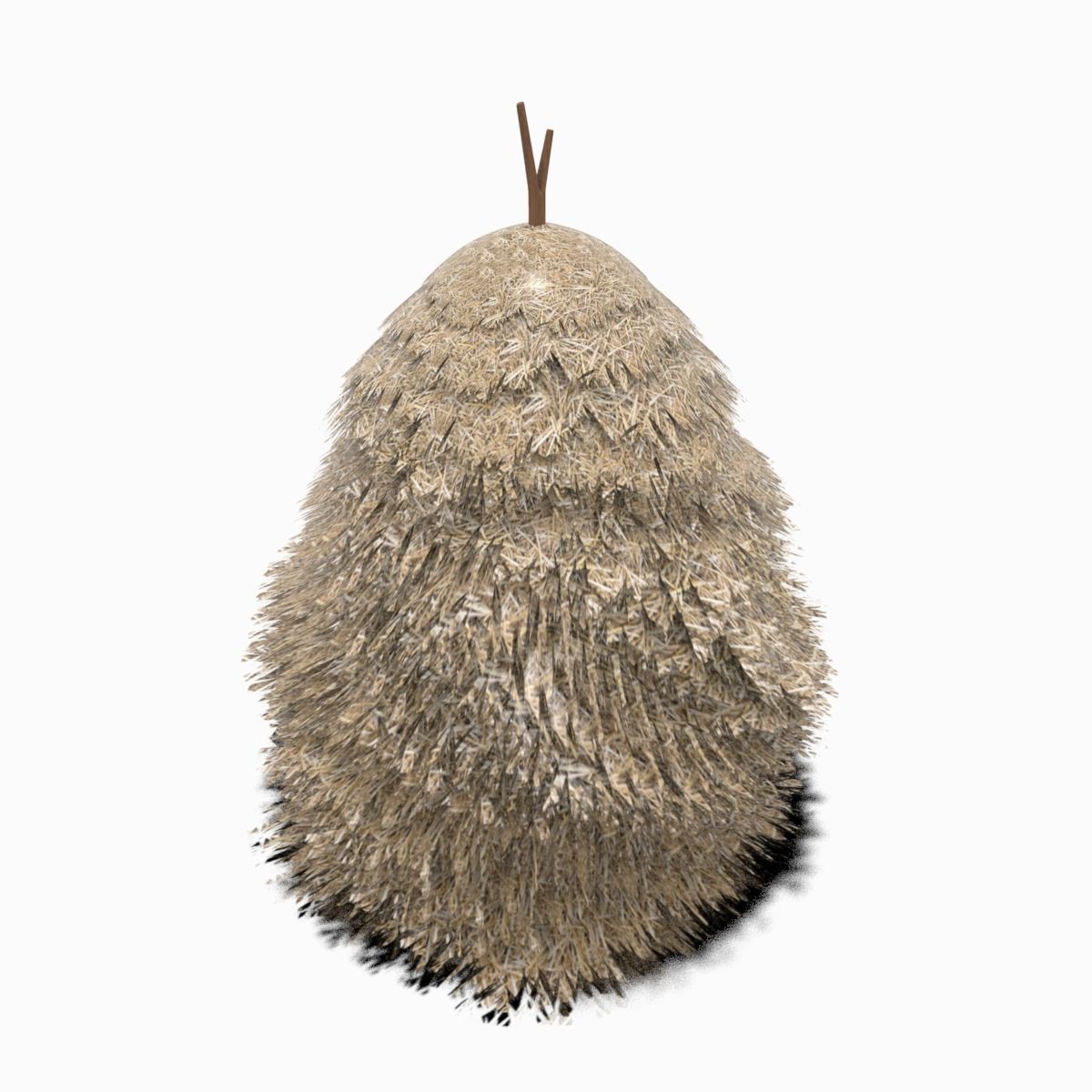 hay stack Low-poly 3D model_1