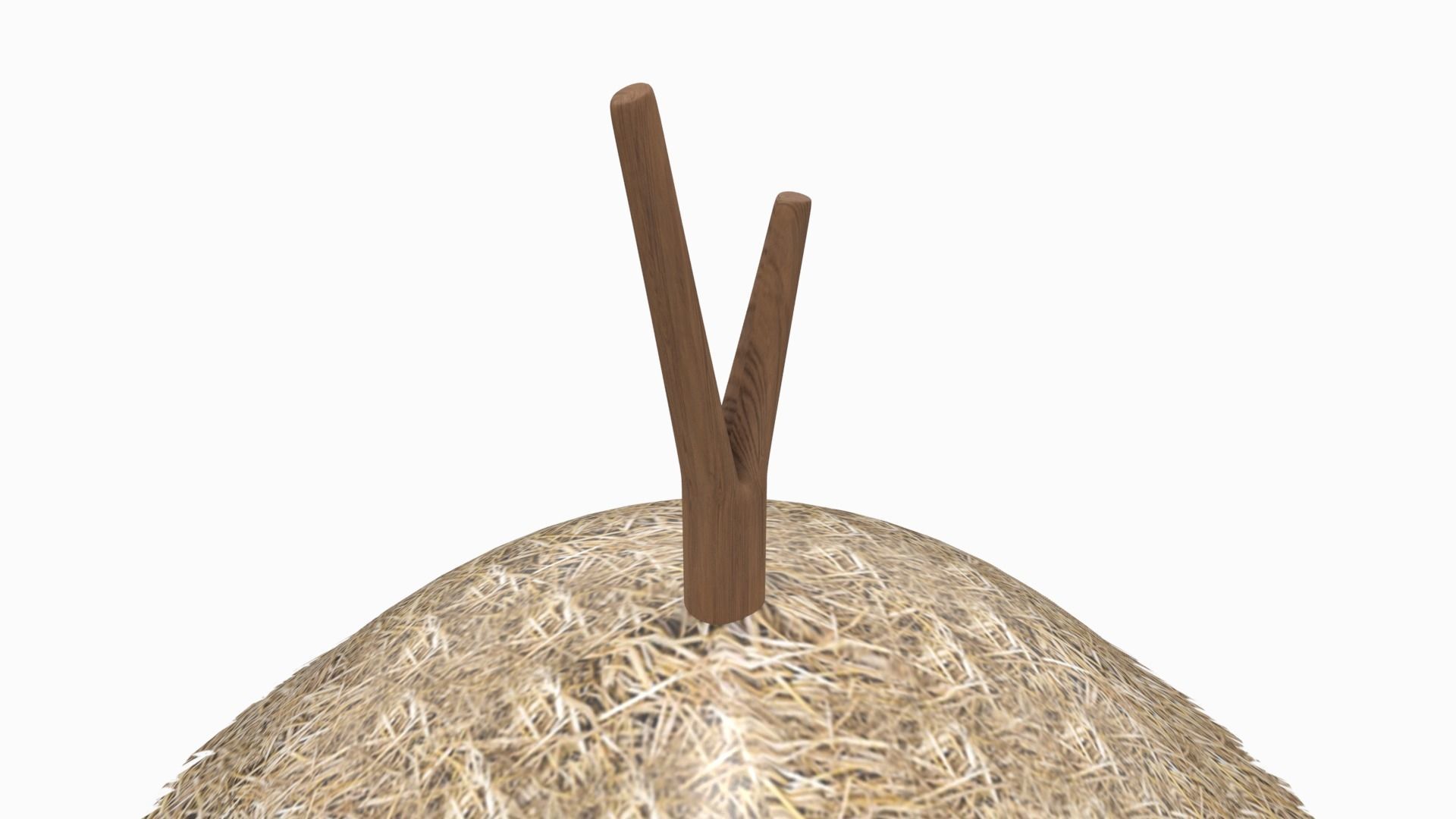 hay stack Low-poly 3D model_9