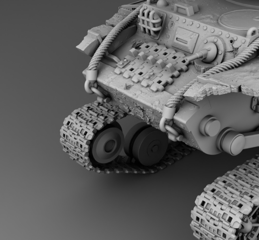 USSR tank KV-2 3D print model_16