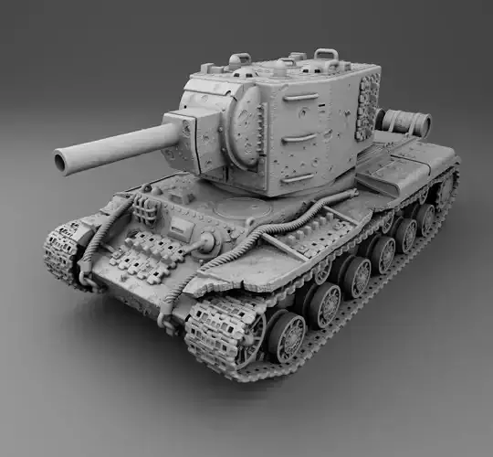 USSR tank KV-2 3D print model