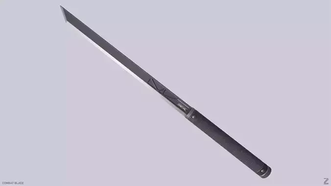 Combat blade Low-poly 3D model