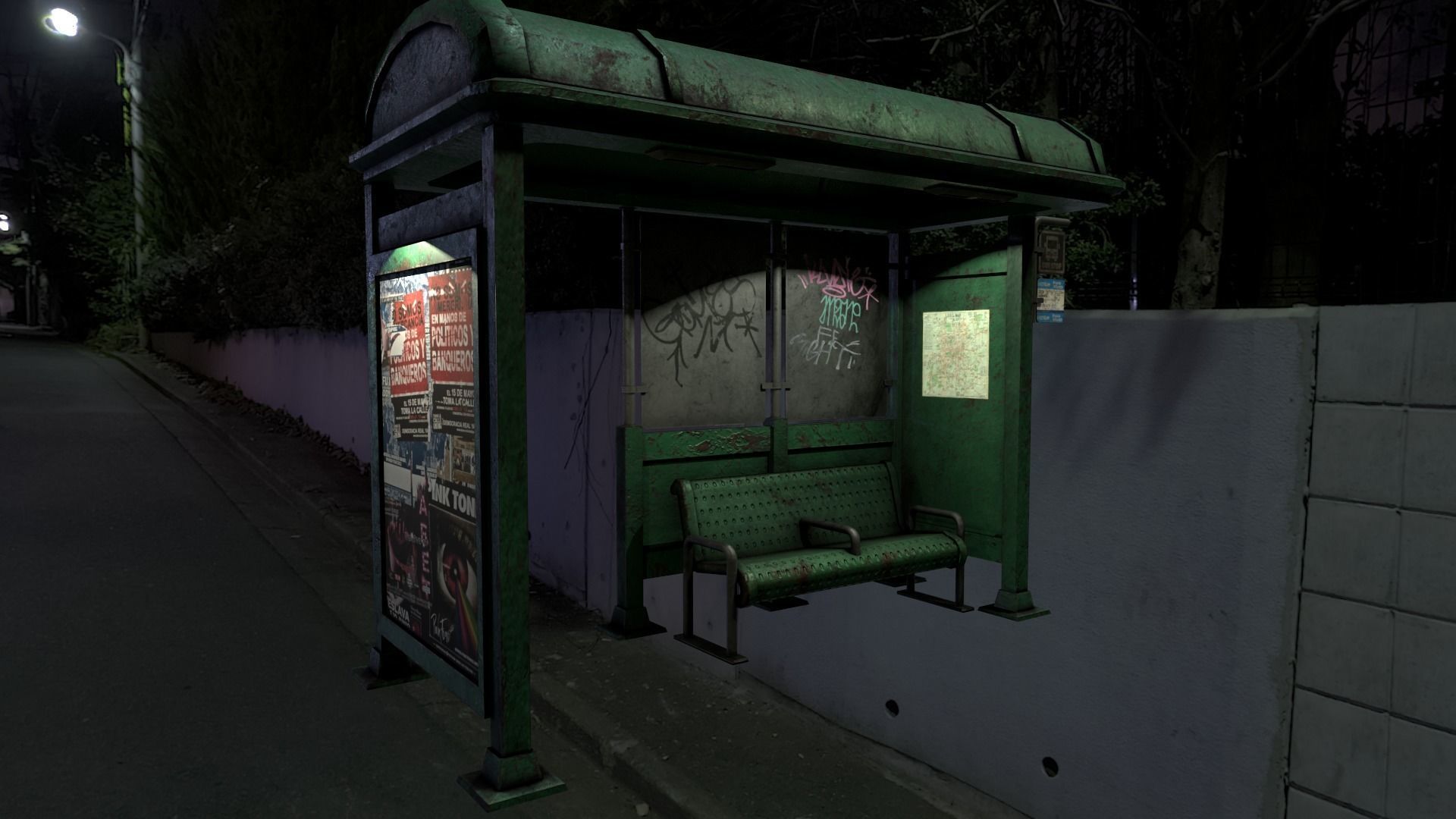 BusStop Station 3D model_1