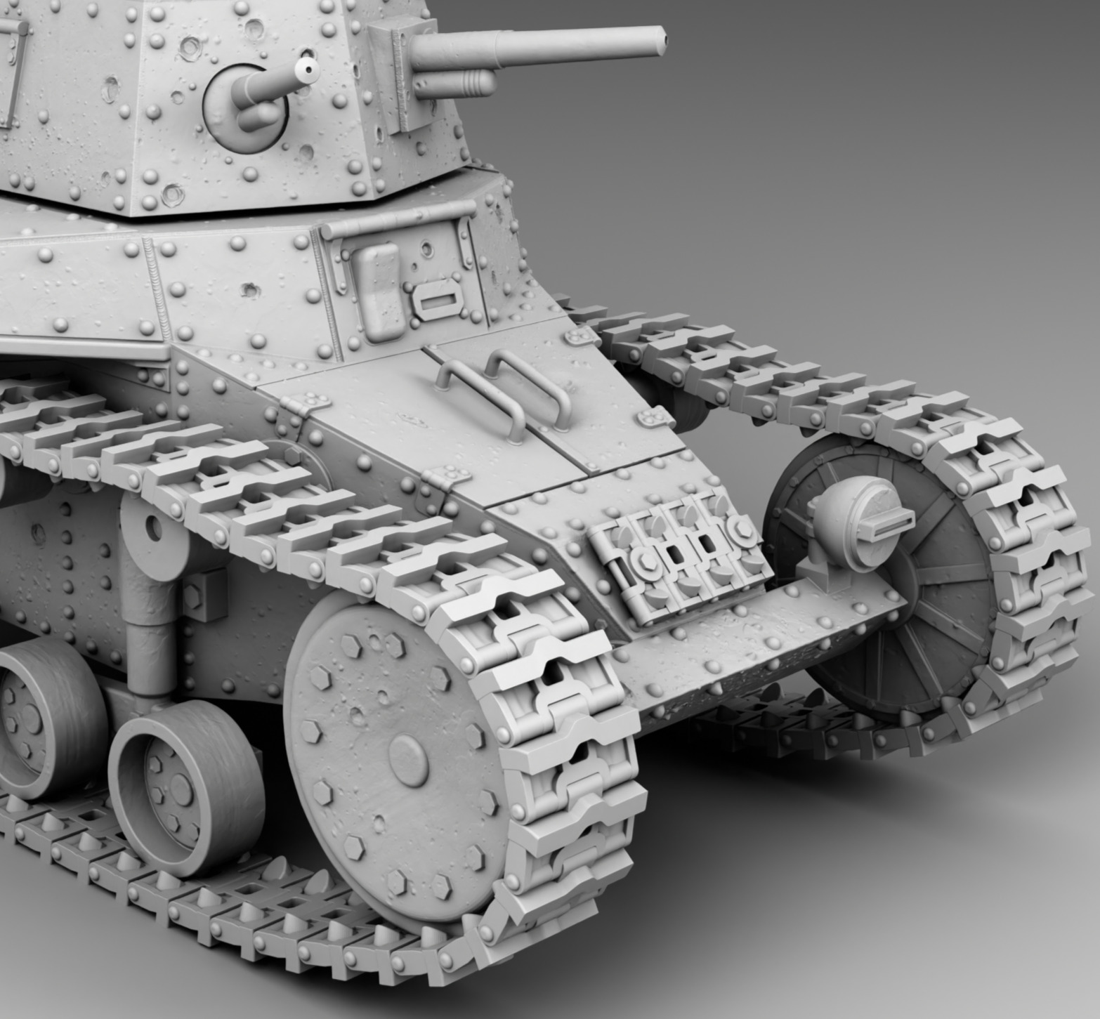 USSR tank T-18 3D print model_5
