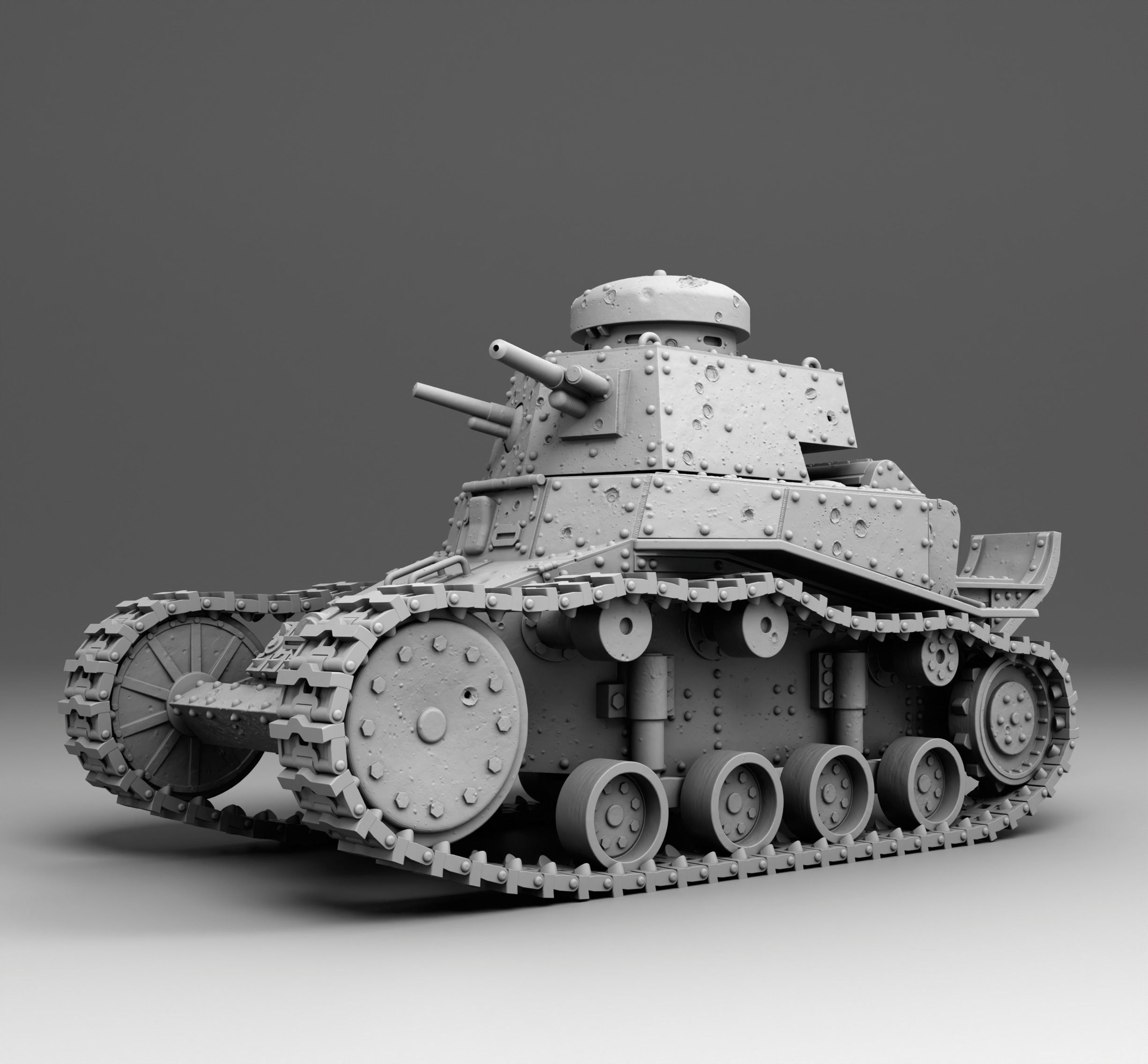 USSR tank T-18 3D print model_1