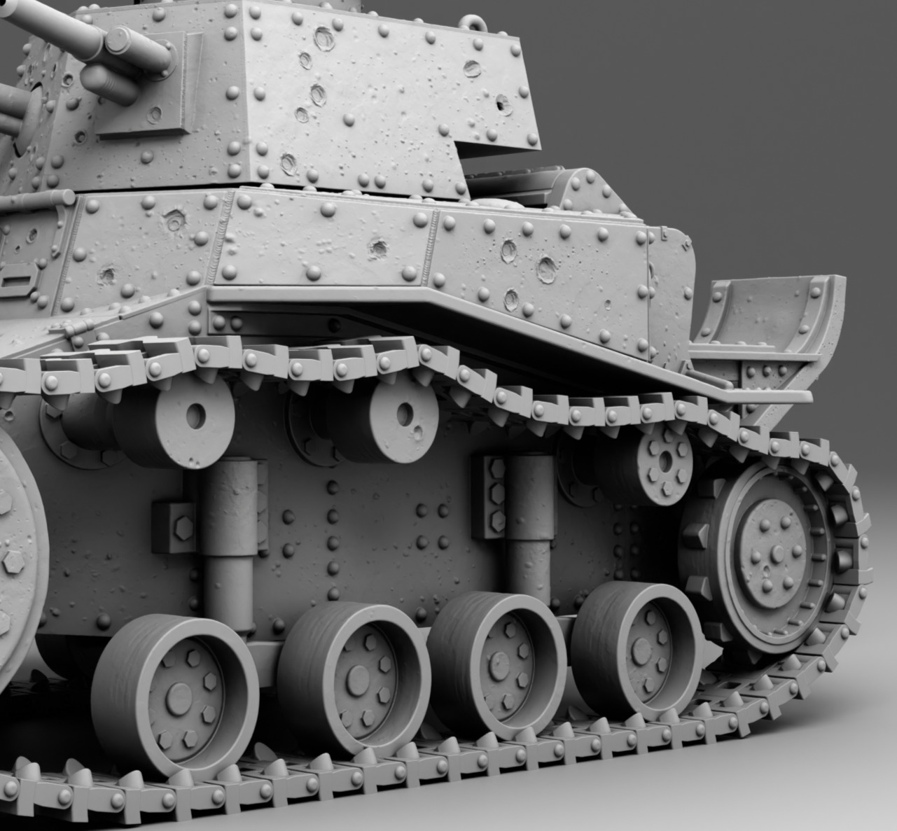 USSR tank T-18 3D print model_9