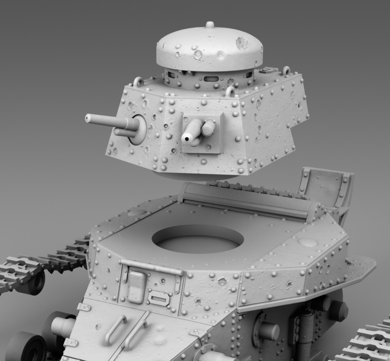 USSR tank T-18 3D print model_14