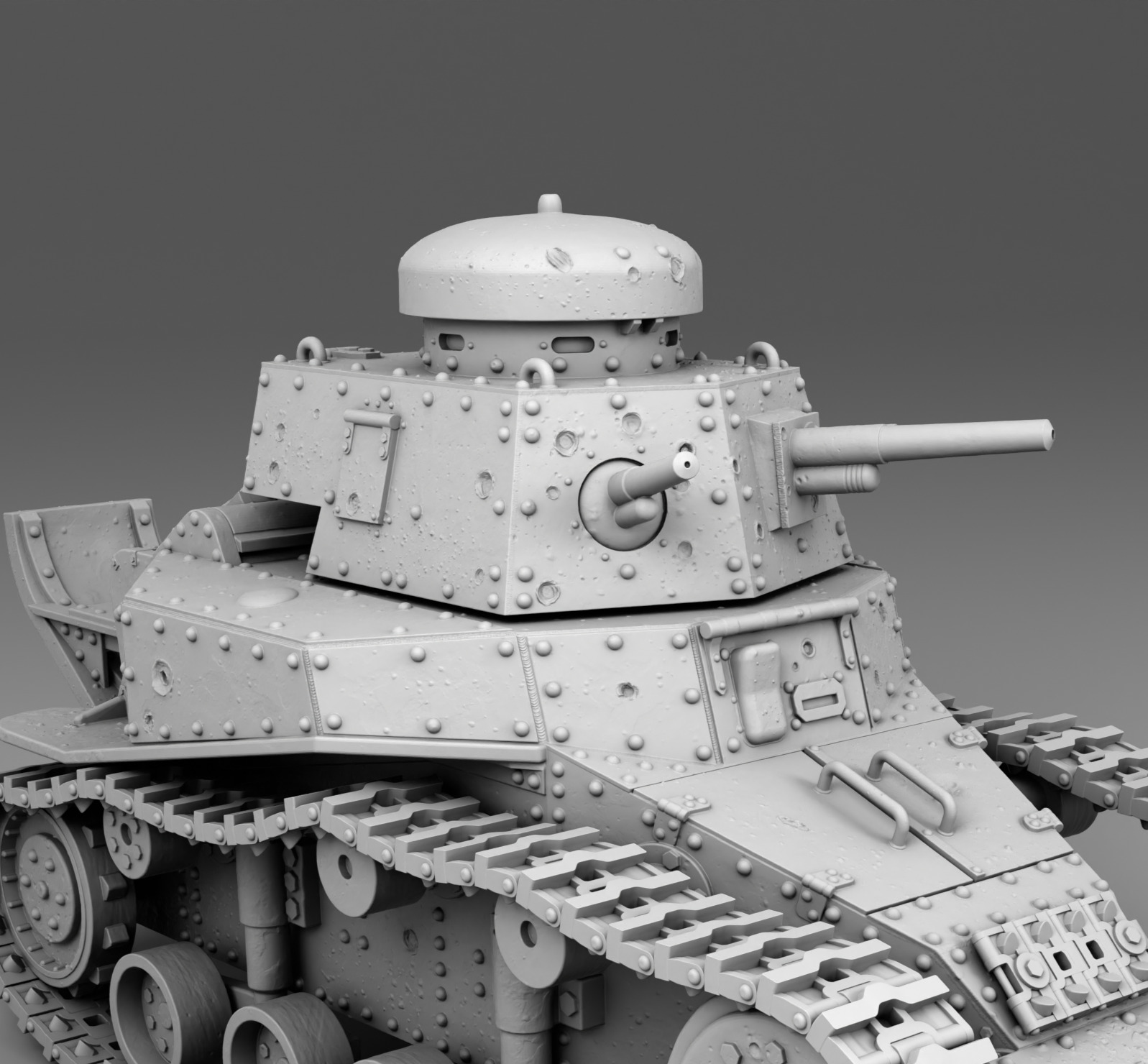 USSR tank T-18 3D print model_4