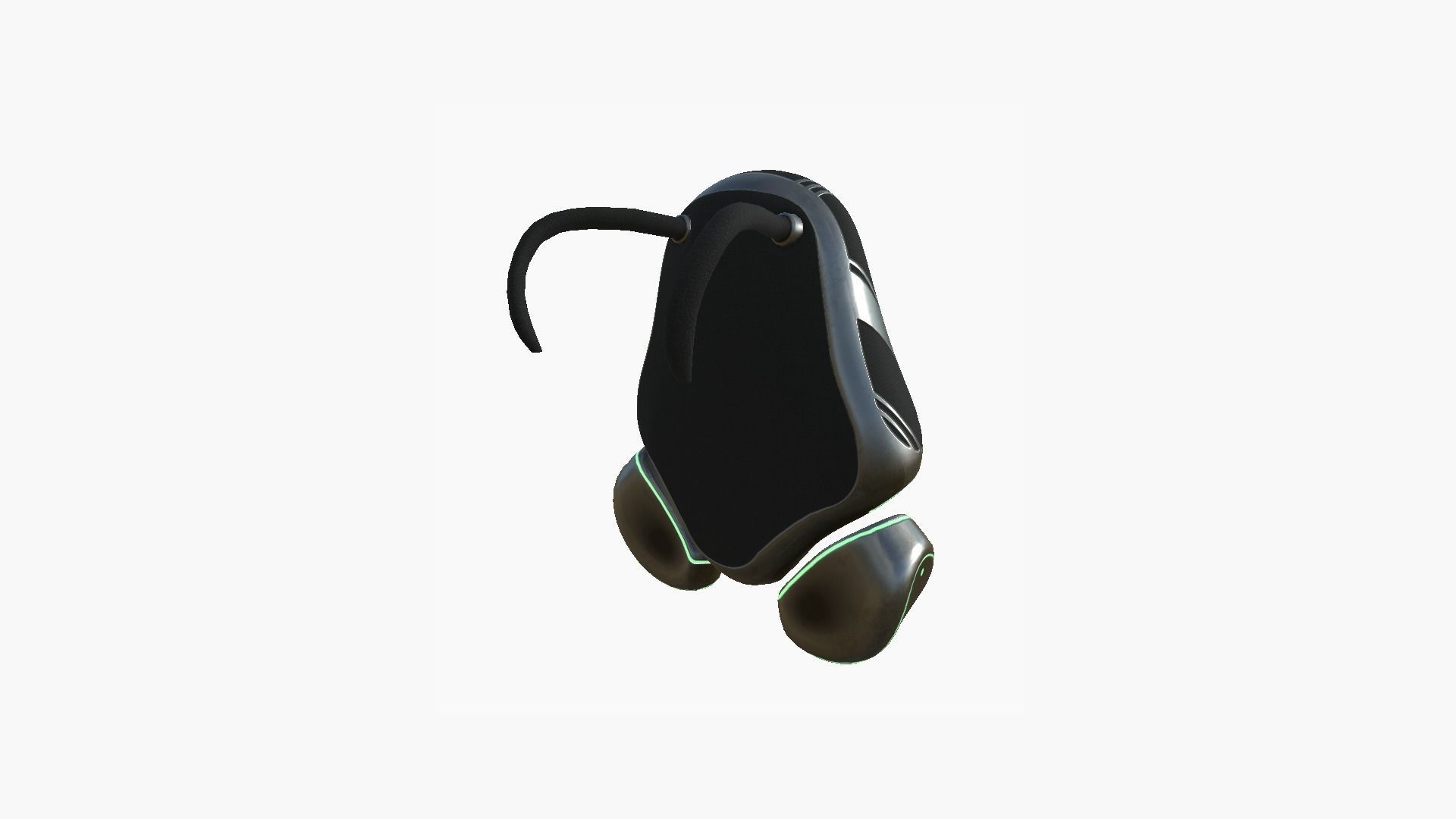 SciFi Backpack H01 Dark Metal - Fashion Character Design Low-poly 3D model_3