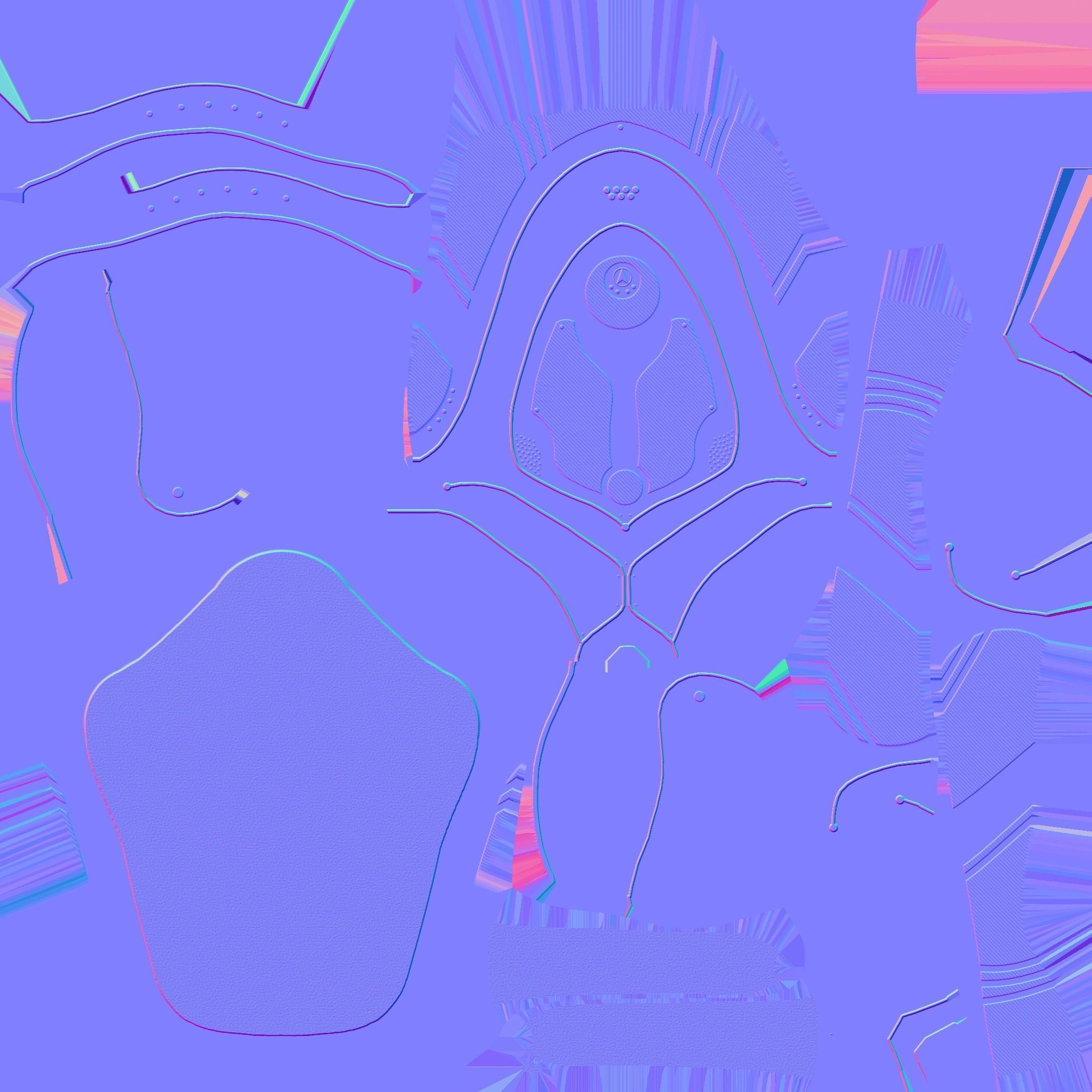 SciFi Backpack H04 White Gold - Fashion Character Design Low-poly 3D model_23