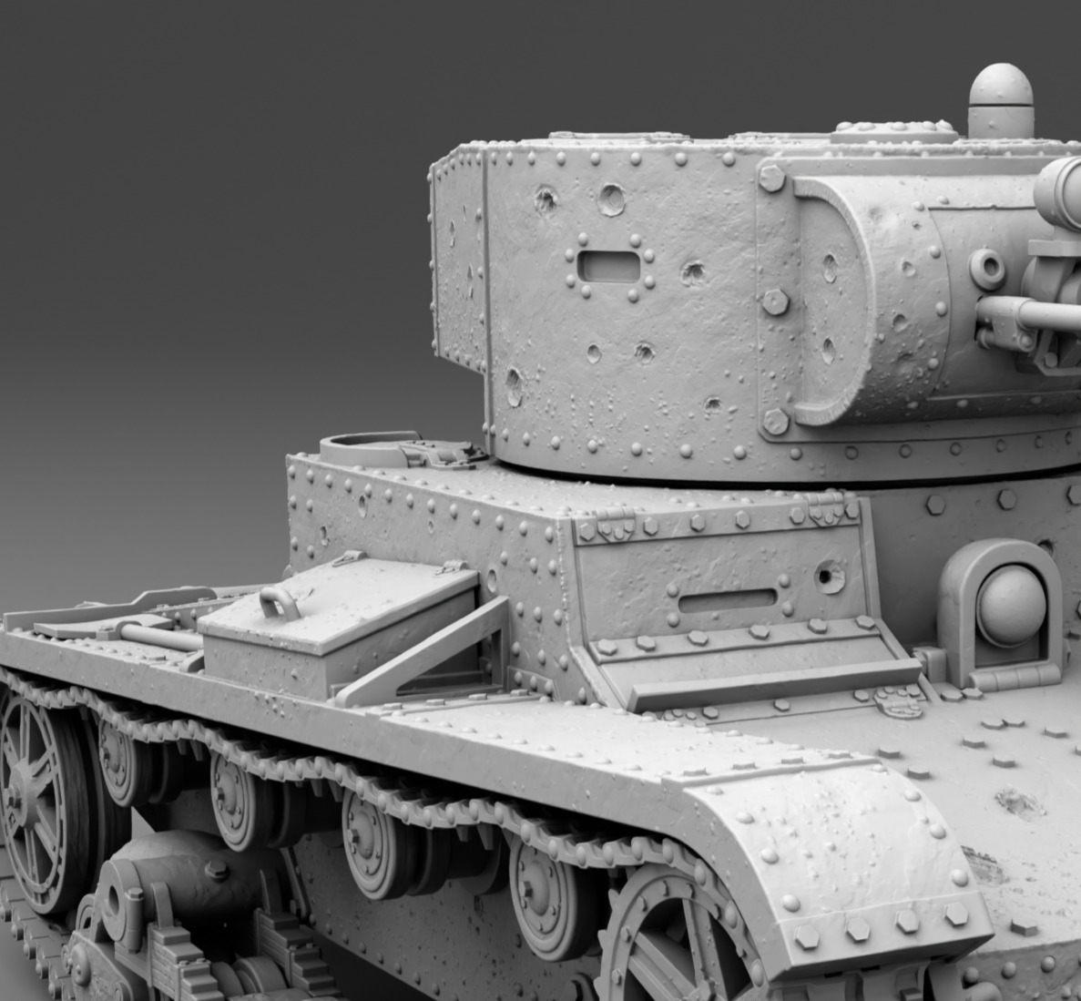 USSR tank T-26 3D print model_6