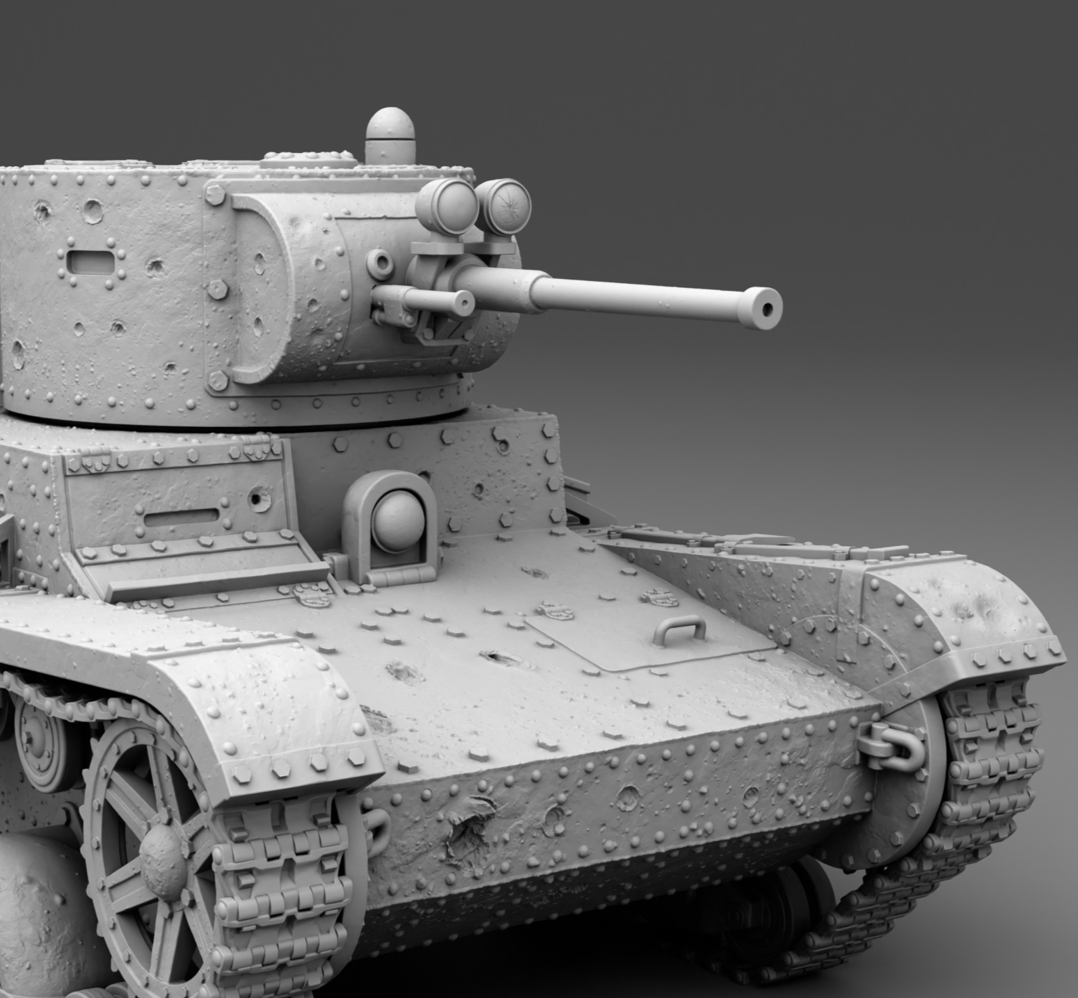 USSR tank T-26 3D print model_5