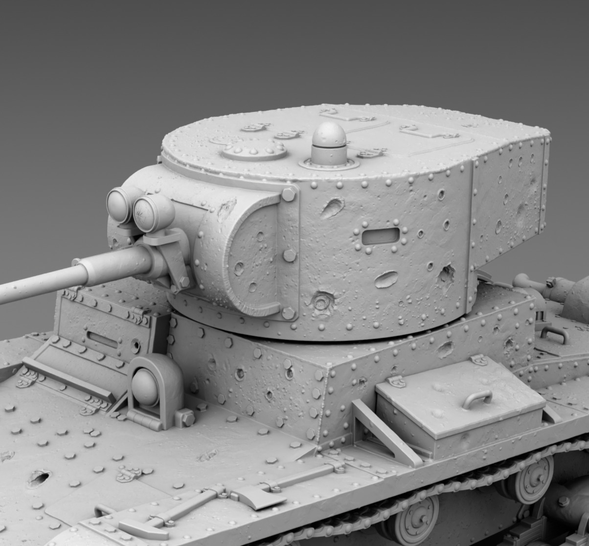 USSR tank T-26 3D print model_8