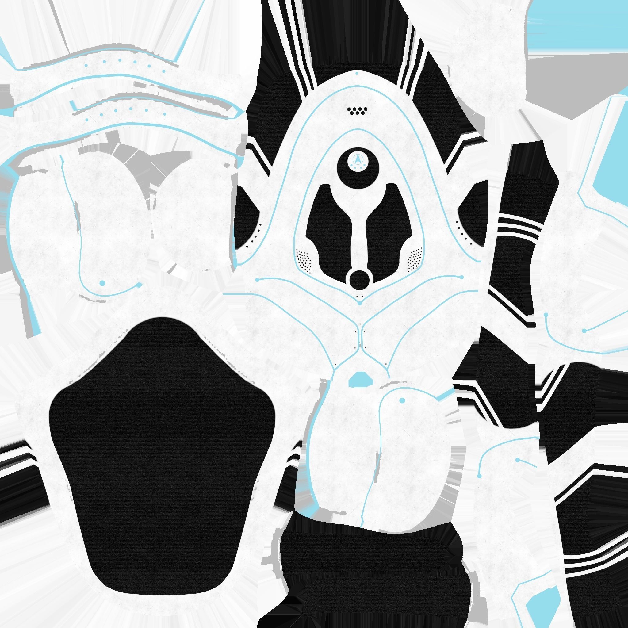 SciFi Backpack H05 Steel Bright - Fashion Character Design Low-poly 3D model_19