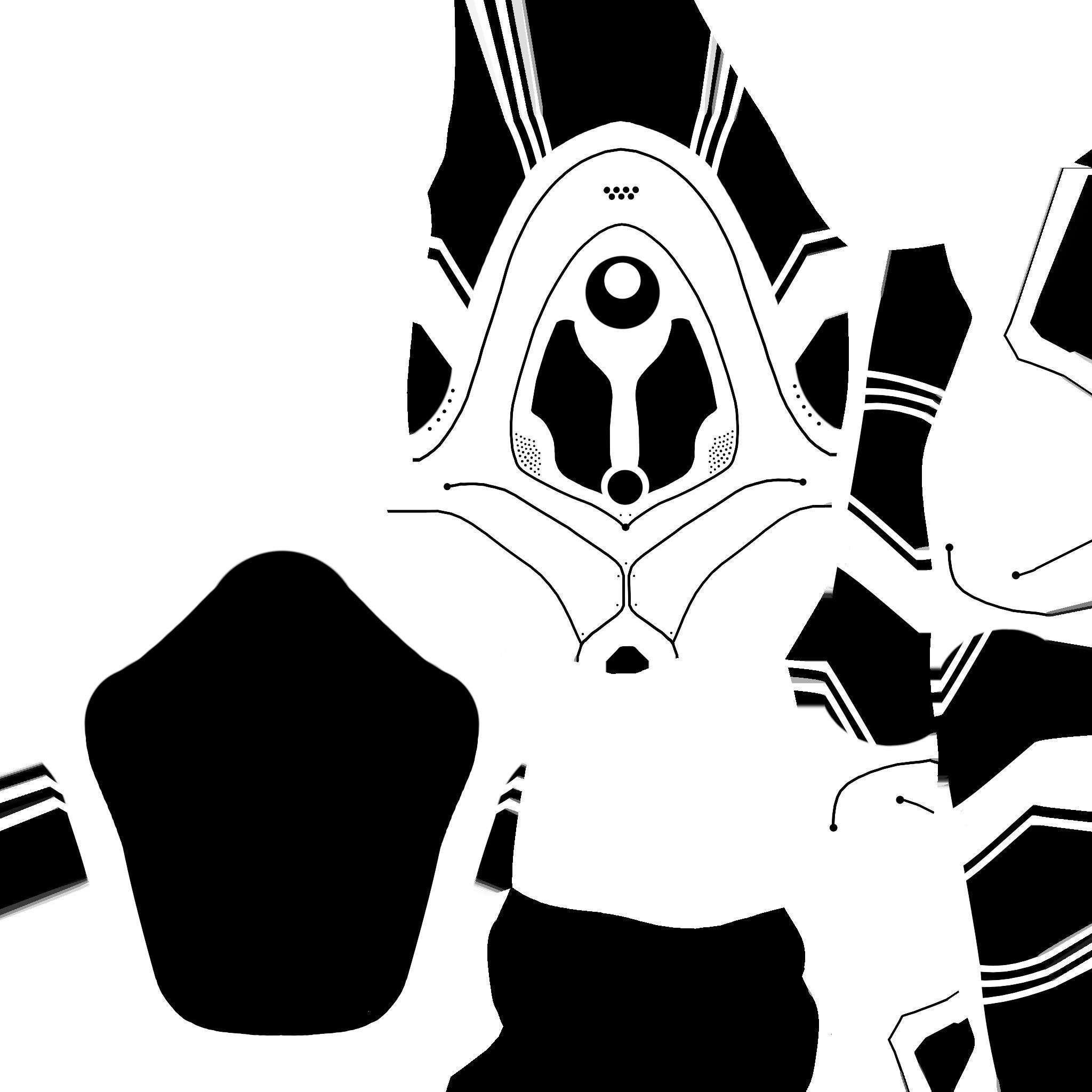 SciFi Backpack H05 Steel Bright - Fashion Character Design Low-poly 3D model_22